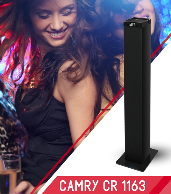 Camry Bluetooth stereo zvučnik SD USB FM radio CR1163 - detalj