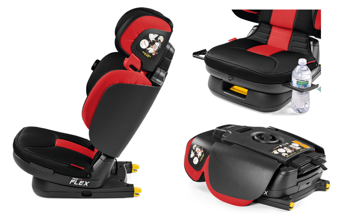 PEG PEREGO Autosedište VIAGGIO 2-3 Flex 15-36kg Crystal Black - detalj