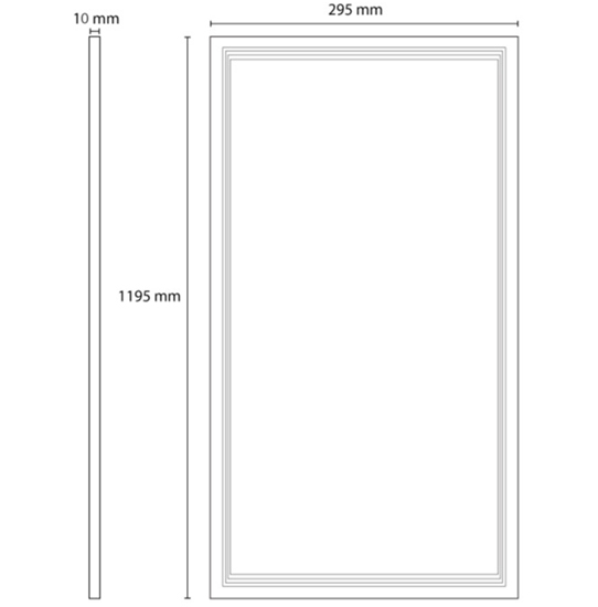 LED panel 48W Dnevno svetlo 1195x295x10 mm LPN-S30120W-48/W - detalj