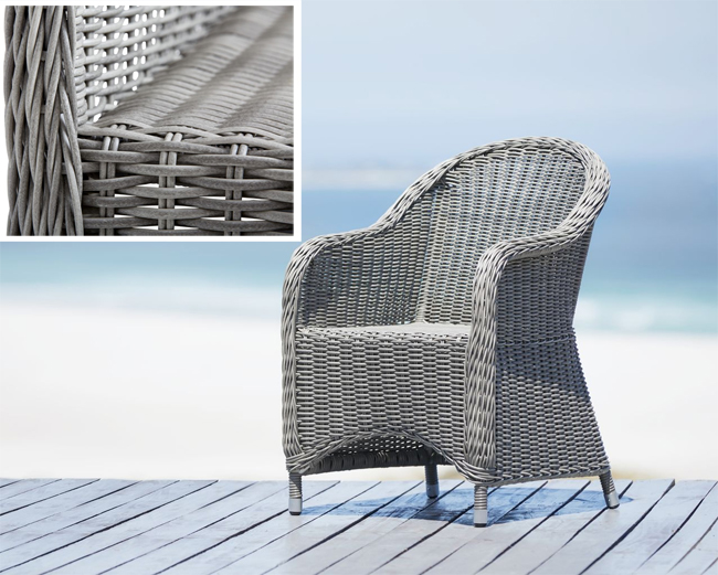 Baštenska garnitura Kiwi Sto i četiri fotelje - detalj