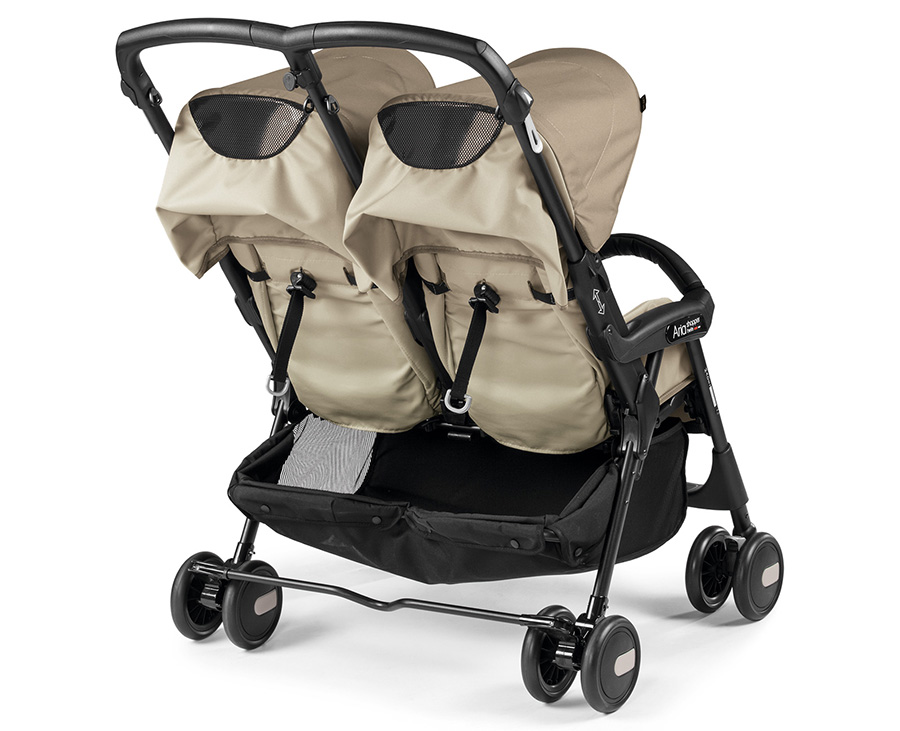 PEG PEREGO Kolica za blizance ARIA TWIN SHOPPER Class Geo Beige - detalj