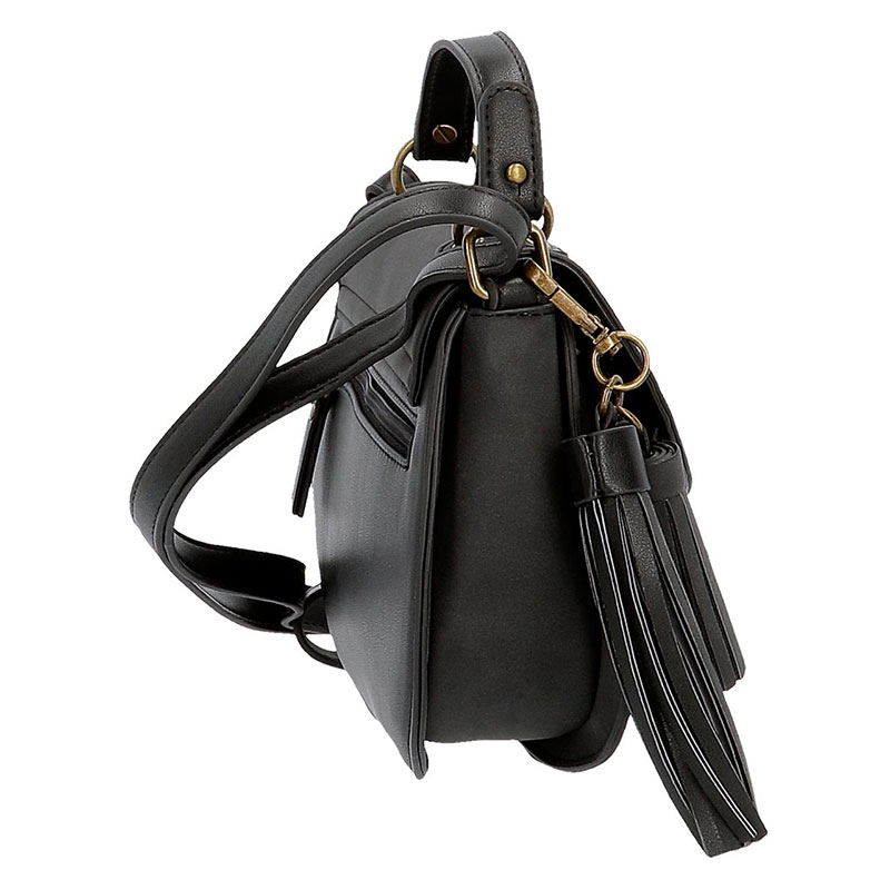 Pepe Jeans Ženska tašnica sa poklopcem Bitmat Black 75255 - detalj