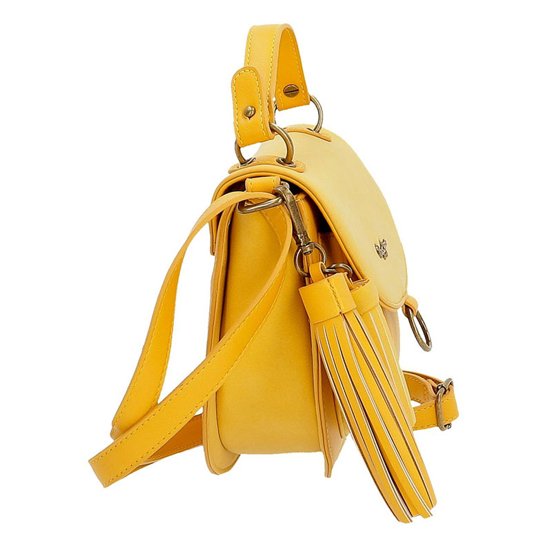 Pepe Jeans Ženska tašnica sa poklopcem Bitmat Amarilla 75255 - detalj