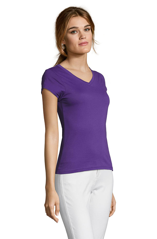 Sols Ženska majica V izrez Moon Purple veličina M 11388 - detalj