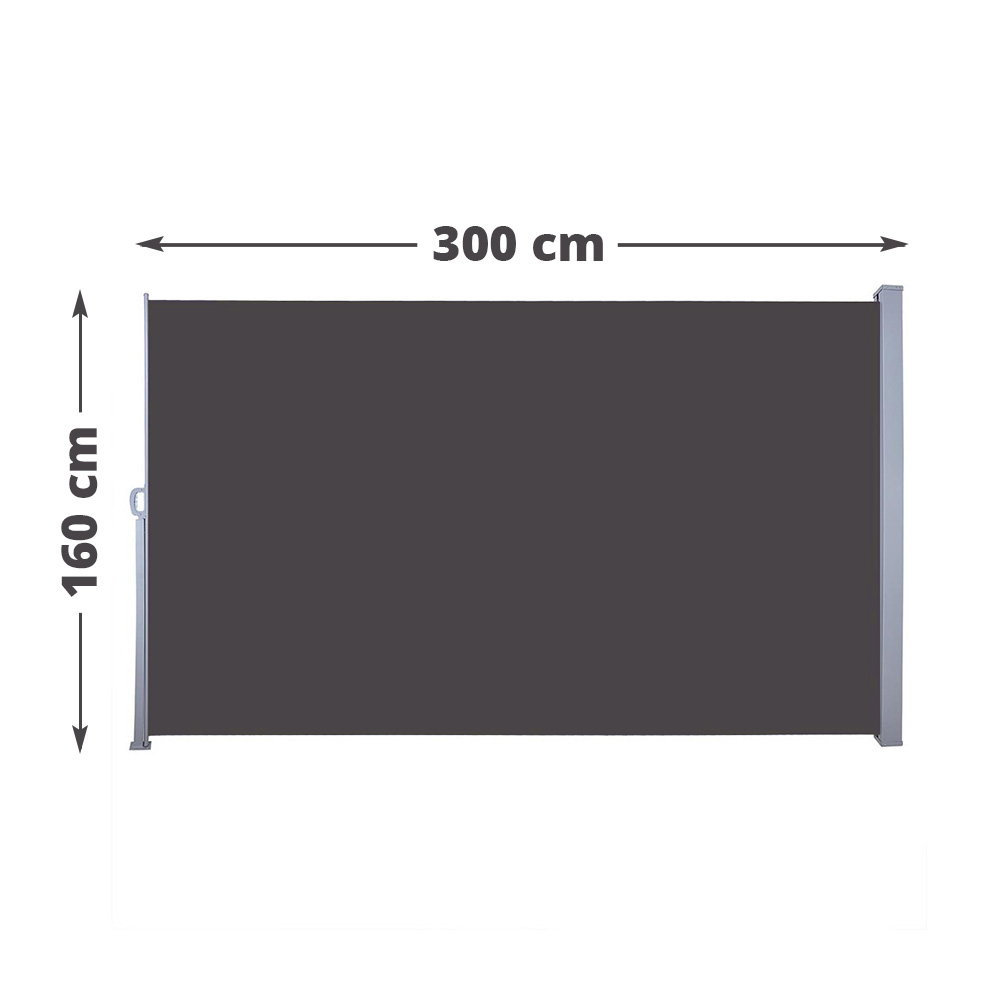 Bočna tenda - zaštita od sunca i vetra - paravan za dvorište i terase 160 x 300 cm - detalj