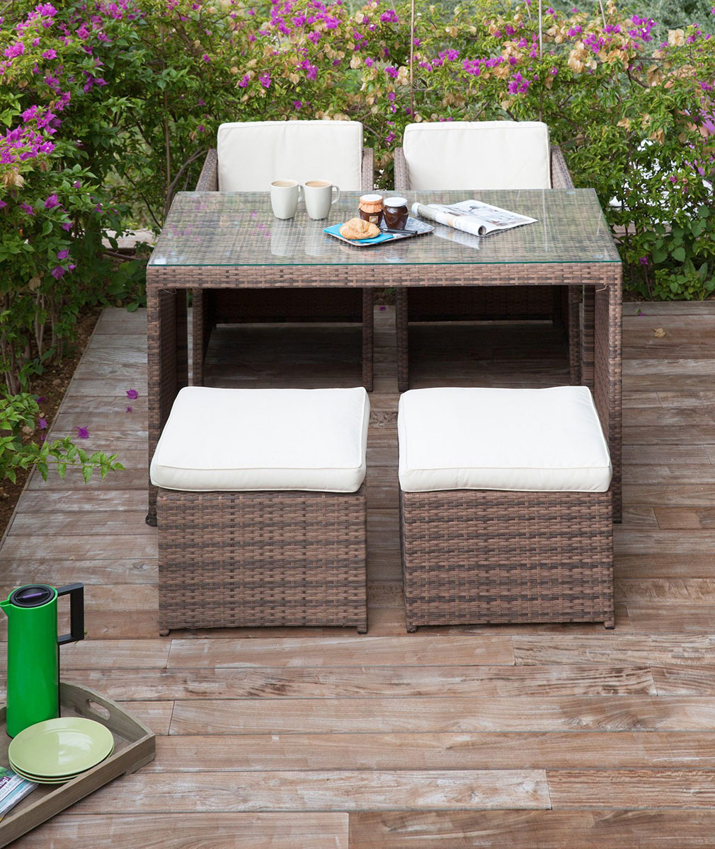 5 u 1 Složiva Baštenska Garnitura Tenor Za 4 Osobe - detalj