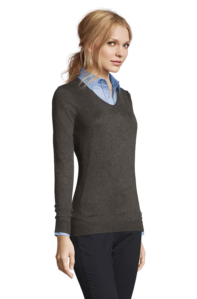 Sols Ženski džemper Glory Charcoal veličina L 01711 - detalj