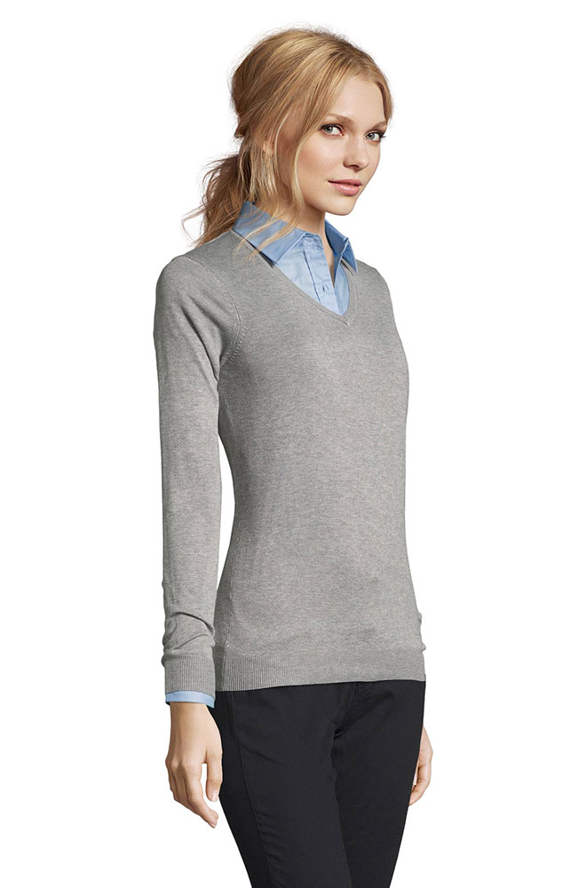 Sols Ženski džemper Glory Grey veličina M 01711 - detalj