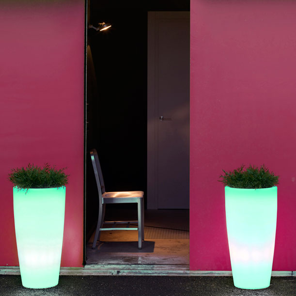 New Garden Bambu LED Svetleća Saksija - detalj