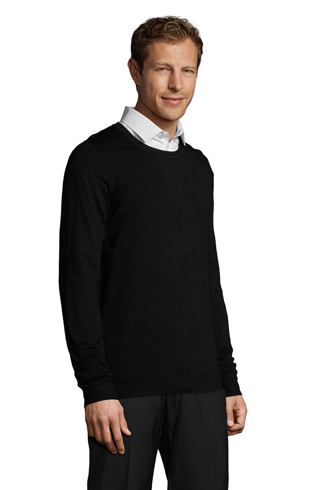 Sols Muški džemper Ginger Black veličina 3XL 01712 - detalj