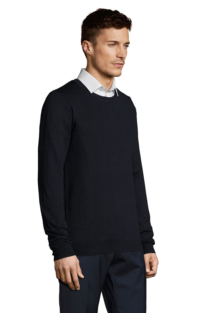 Sols Muški džemper Ginger French Navy veličina M 01712 - detalj