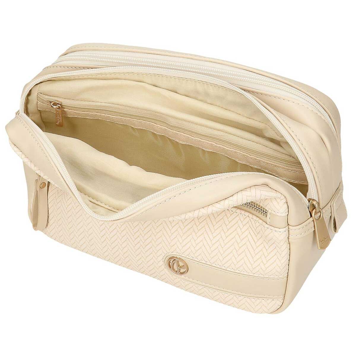 Neseser za kozmetiku Sprig beige Pepe Jeans 79144 - detalj