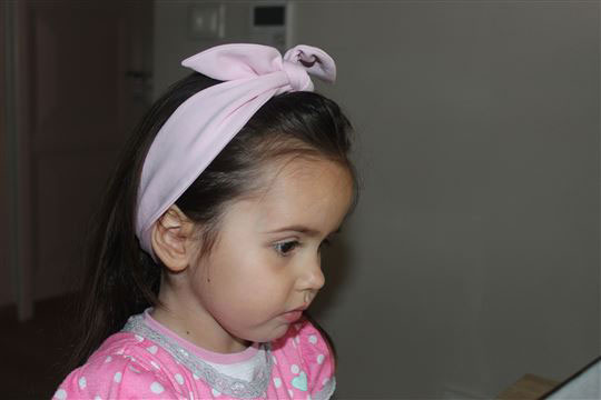 NunaNai traka za kosu žuta - detalj