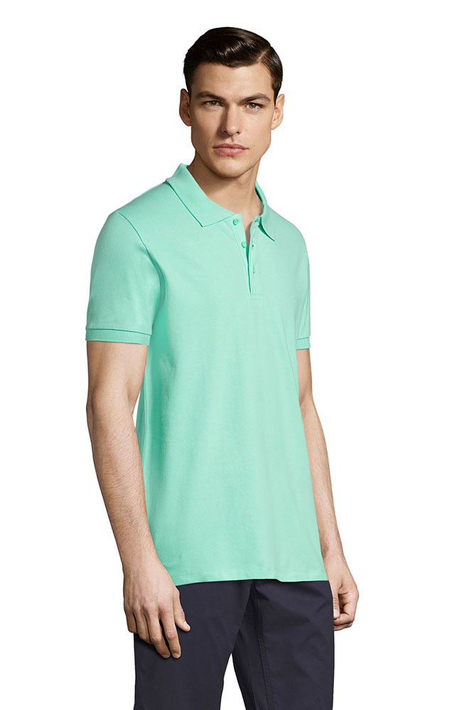 Sols Muška majica sa kragnom Phoenix Mint veličina XXL 01708 - detalj