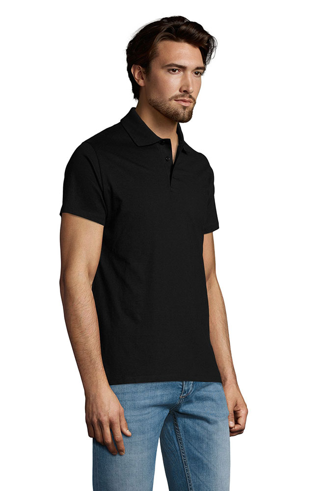 Sols Polo majica Precsott Black veličina 3XL 11377 - detalj