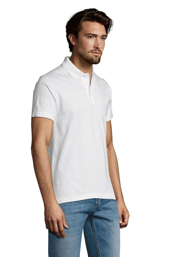 Sols Polo majica Precsott White veličina 3XL 11377 - detalj