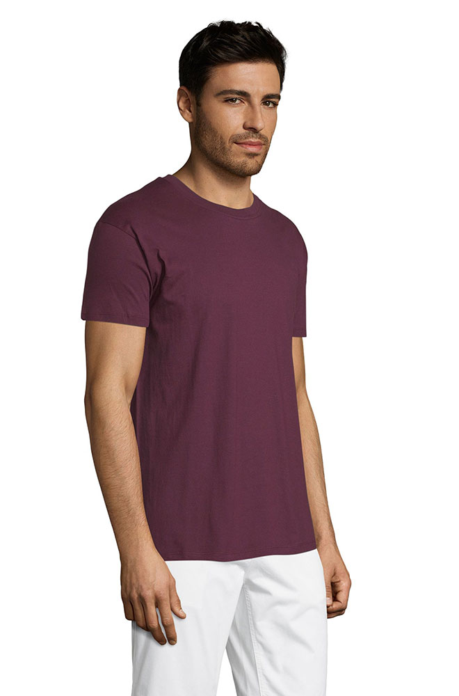 Sols Muška pamučna majica Regent Burgundy veličina 3XL 11380 - detalj
