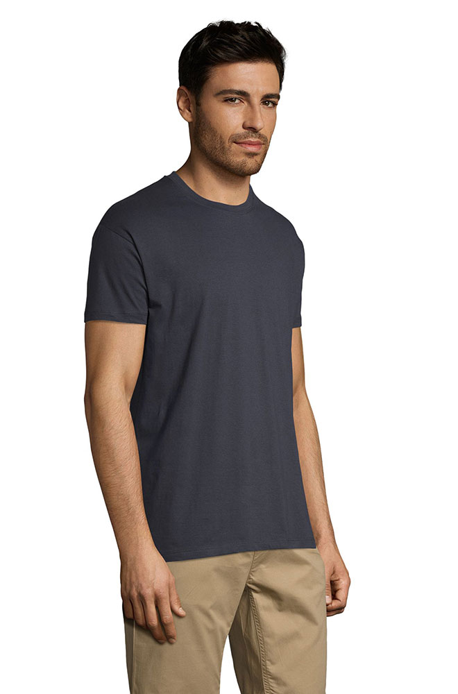 Sols Muška pamučna majica Regent Mouse Grey veličina XL 11380 - detalj