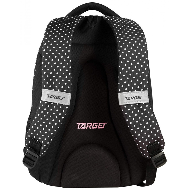 TARGET 2 u 1 - Ranac za školu JUMP Dots Pink 26304 - detalj