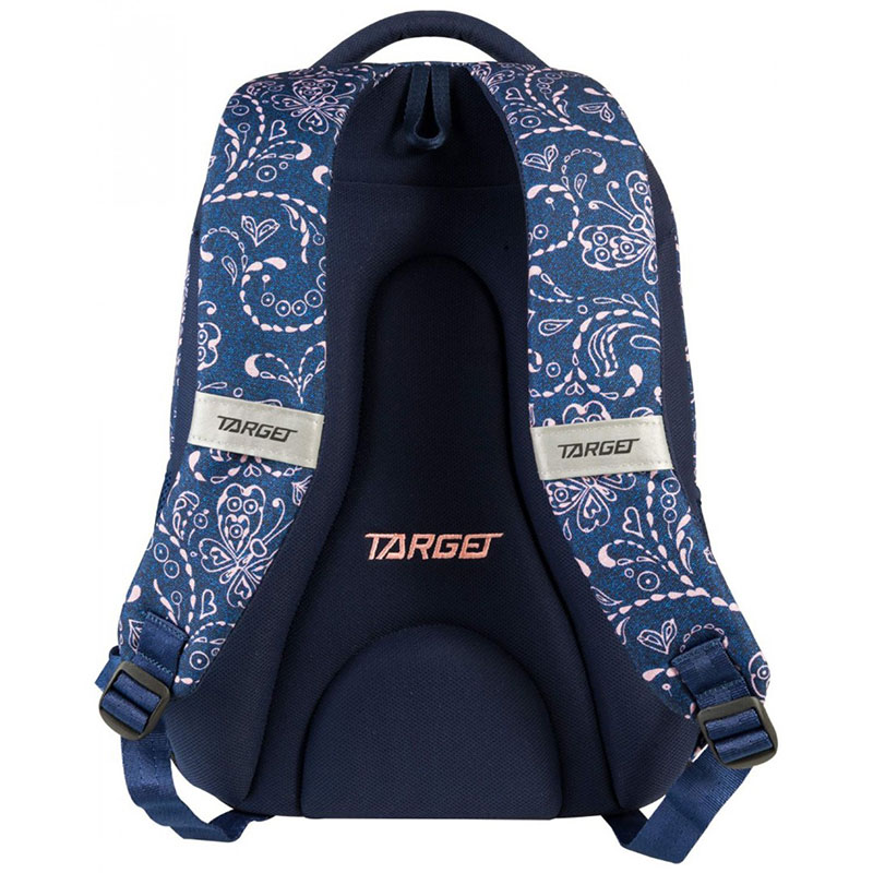TARGET 2 u 1 - Ranac za školu JUMP Jeans Butterfly 26302 - detalj