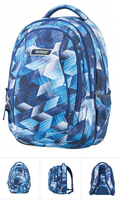 TARGET 2 u 1 - Ranac za školu ALLOVER Ice Blue 21426 - detalj