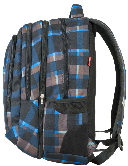 TARGET 2 u 1 - Ranac za školu ALLOVER Square Blue 21430 - detalj