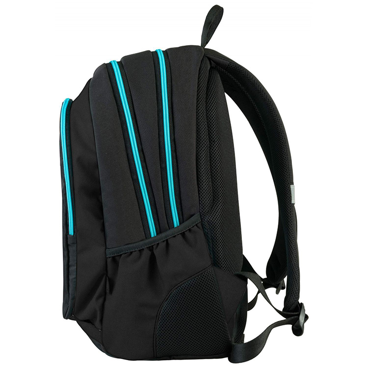 TARGET 3 ZIP - Ranac za školu BLACK Cosmos Blue 26193 - detalj