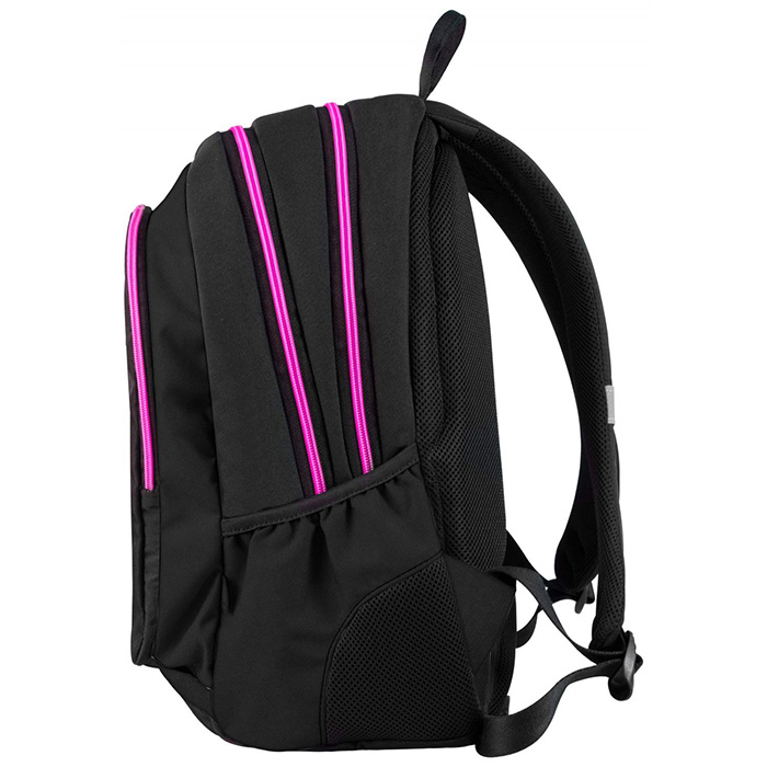 TARGET 3 ZIP - Ranac za školu BLACK Pampero Pink 26190 - detalj
