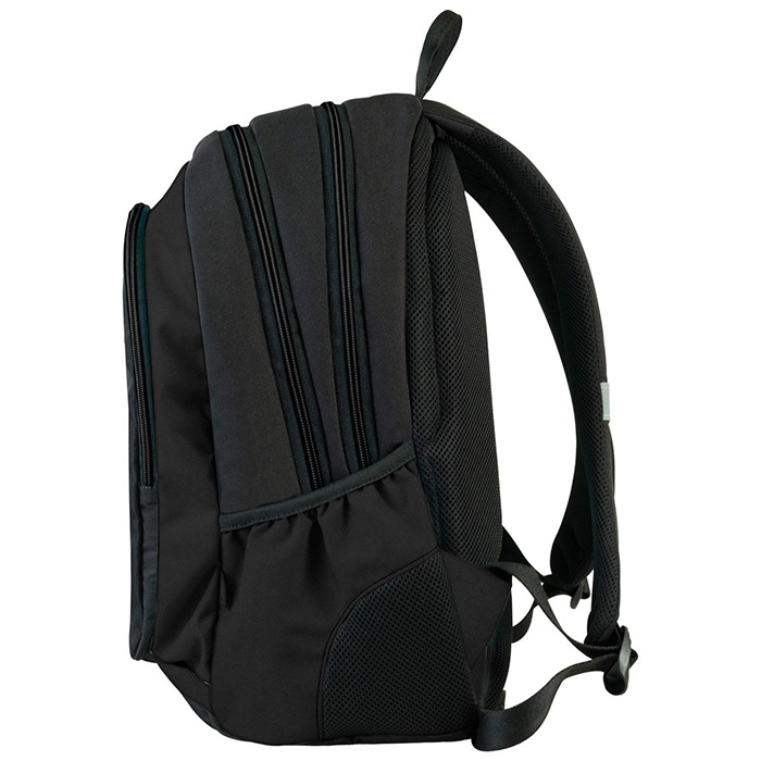 TARGET 3 ZIP Duel - Ranac za školu BLACK Red 26191 - detalj