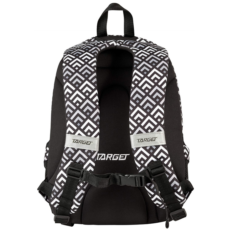 TARGET 3 ZIP - Ranac za školu DUEL Grey Pyramids 26297 - detalj