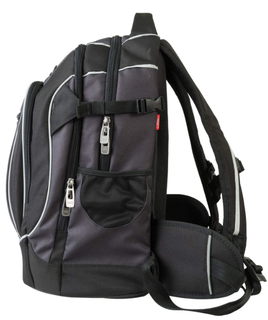 TARGET AIR PACK - Ranac za školu SWITCH Melange Black 21877 - detalj