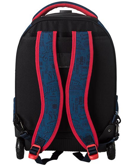 Play Školski ranac sa točkićima Trolley - Spider-Man, Emblem - detalj