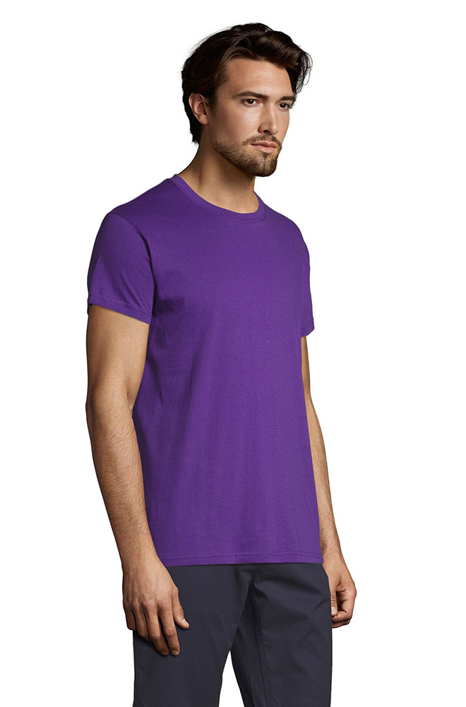 Sols Muška pamučna majica Regent Purple veličina S 11380 - detalj