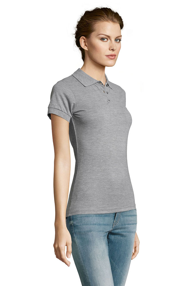 Sols Ženska polo majca Prime Grey Melange veličina S 00573 - detalj