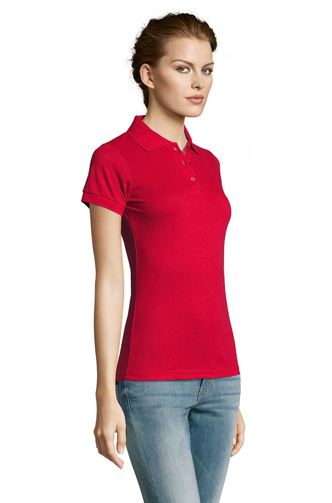 Sols Ženska polo majca Prime Red veličina M 00573 - detalj