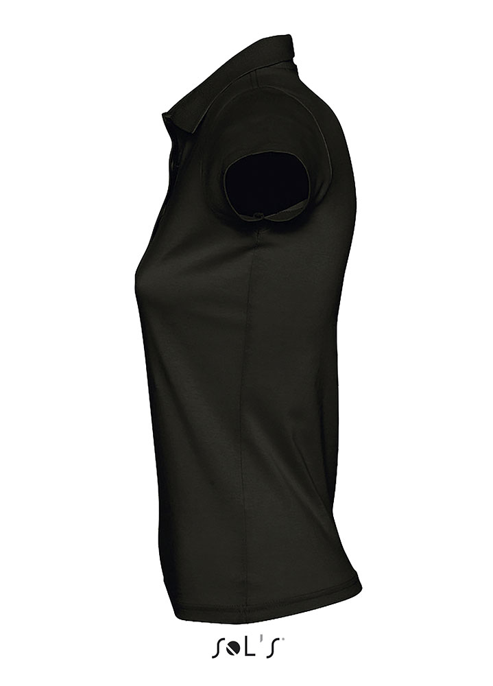 Sols Ženska pamučna polo majica Prescott Black veličina XXL 11376 - detalj