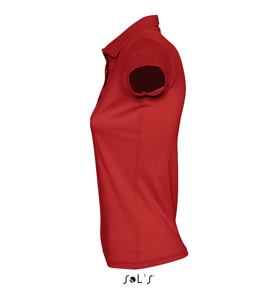 Sols Ženska pamučna polo majica Prescott Red veličina L 11376 - detalj