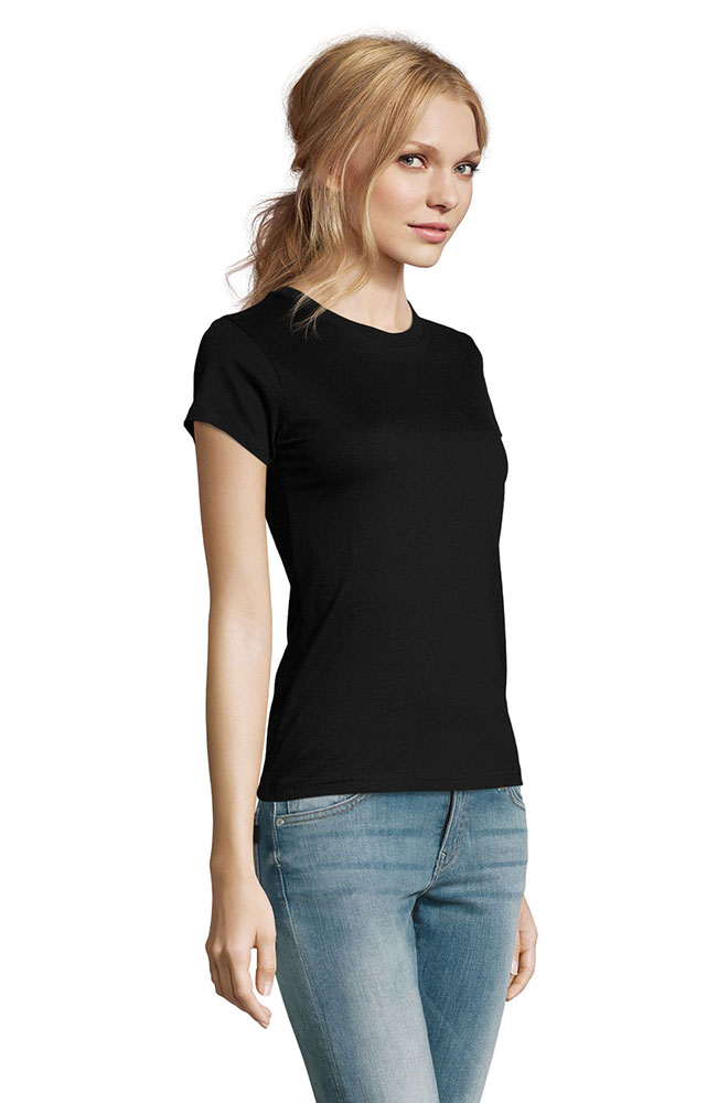 Sols Ženska pamučna majica Imperial Black veličina XXL 11502 - detalj