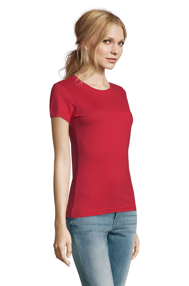 Sols Ženska pamučna majica Imperial Red veličina S 11502 - detalj