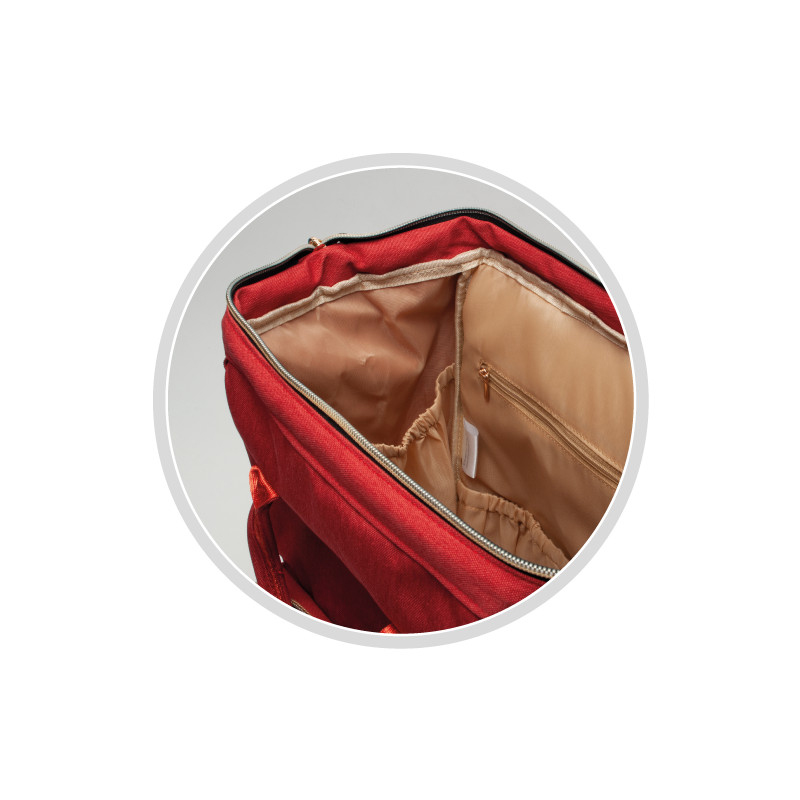 CANPOL Torba za mame 55-101 - crvena - detalj