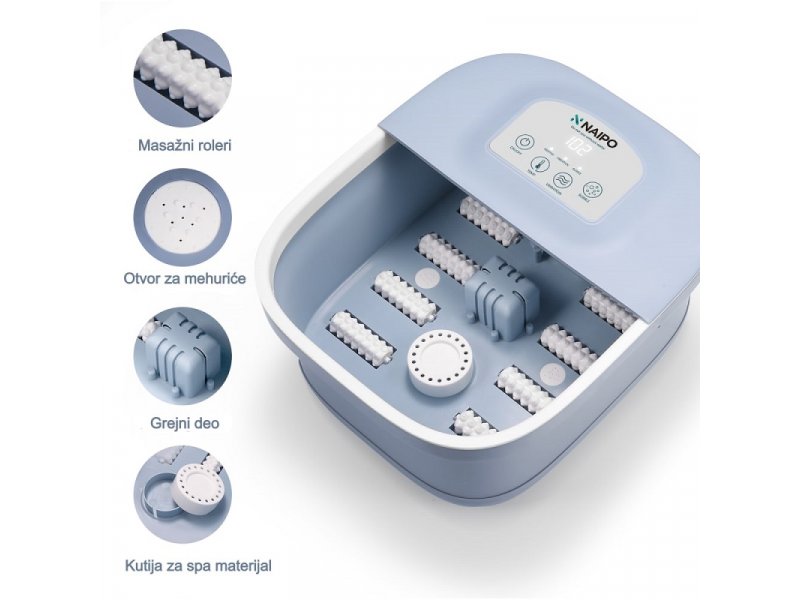 Masažna kadica za stopala Naipo NPFT-SPA01 Plavi - detalj