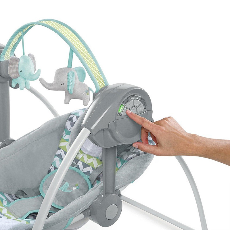 KIDS II Ingenuity Ljuljaška-ležaljka za bebe Joungle Journey - detalj