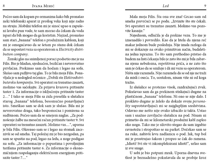 Led, Ivana Mihić - detalj