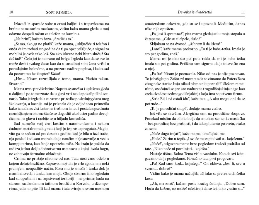 Devojka Iz Dvadesetih, Sofi Kinsela - detalj