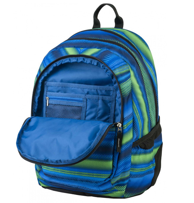 TARGET 3 ZIP - Ranac za školu LARGE ALLOVER Classic Flash Blue 21437 - detalj