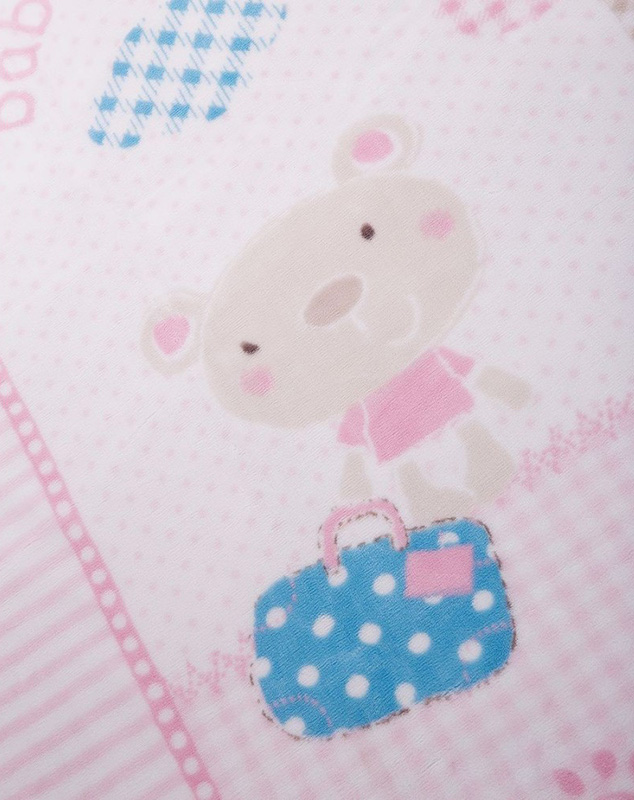 KIKKA BOO Ćebence za bebe FANTASIA Pink 31103020022 - detalj