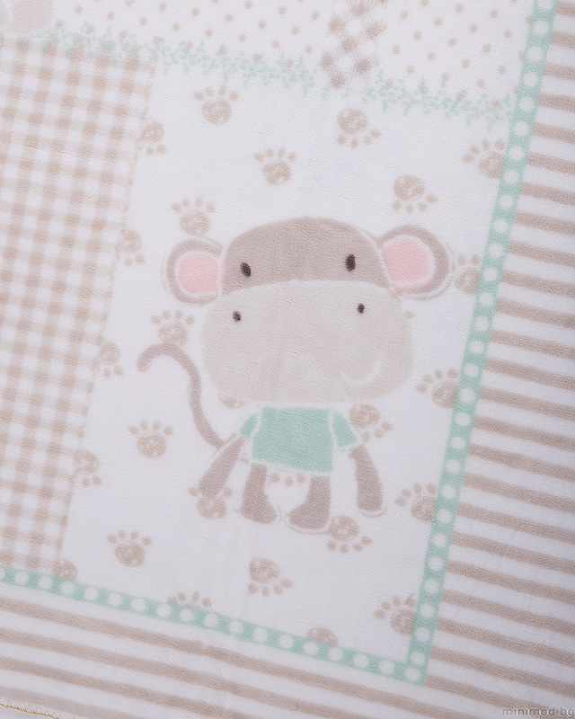 KIKKA BOO Ćebence za bebe FANTASIA Beige 31103020023 - detalj