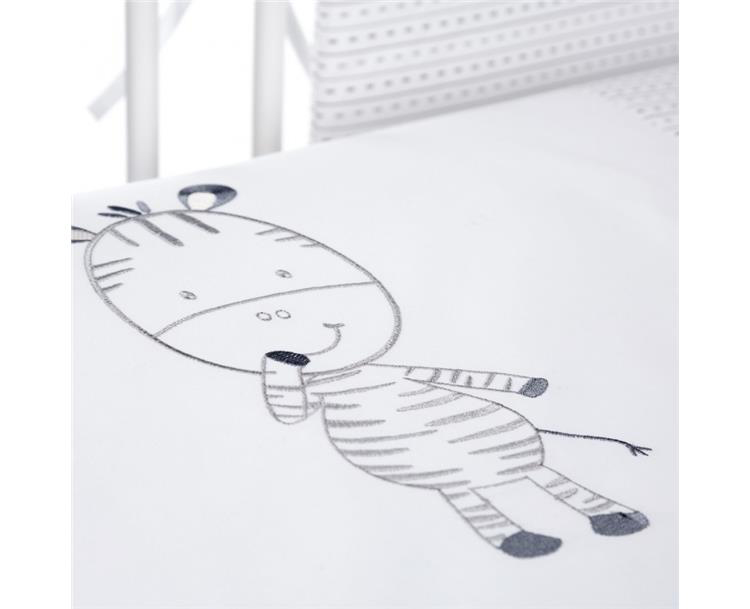 KLUPS Posteljina za bebe SET 5 delova FUNNY ZEBRA C-5/H196 - detalj