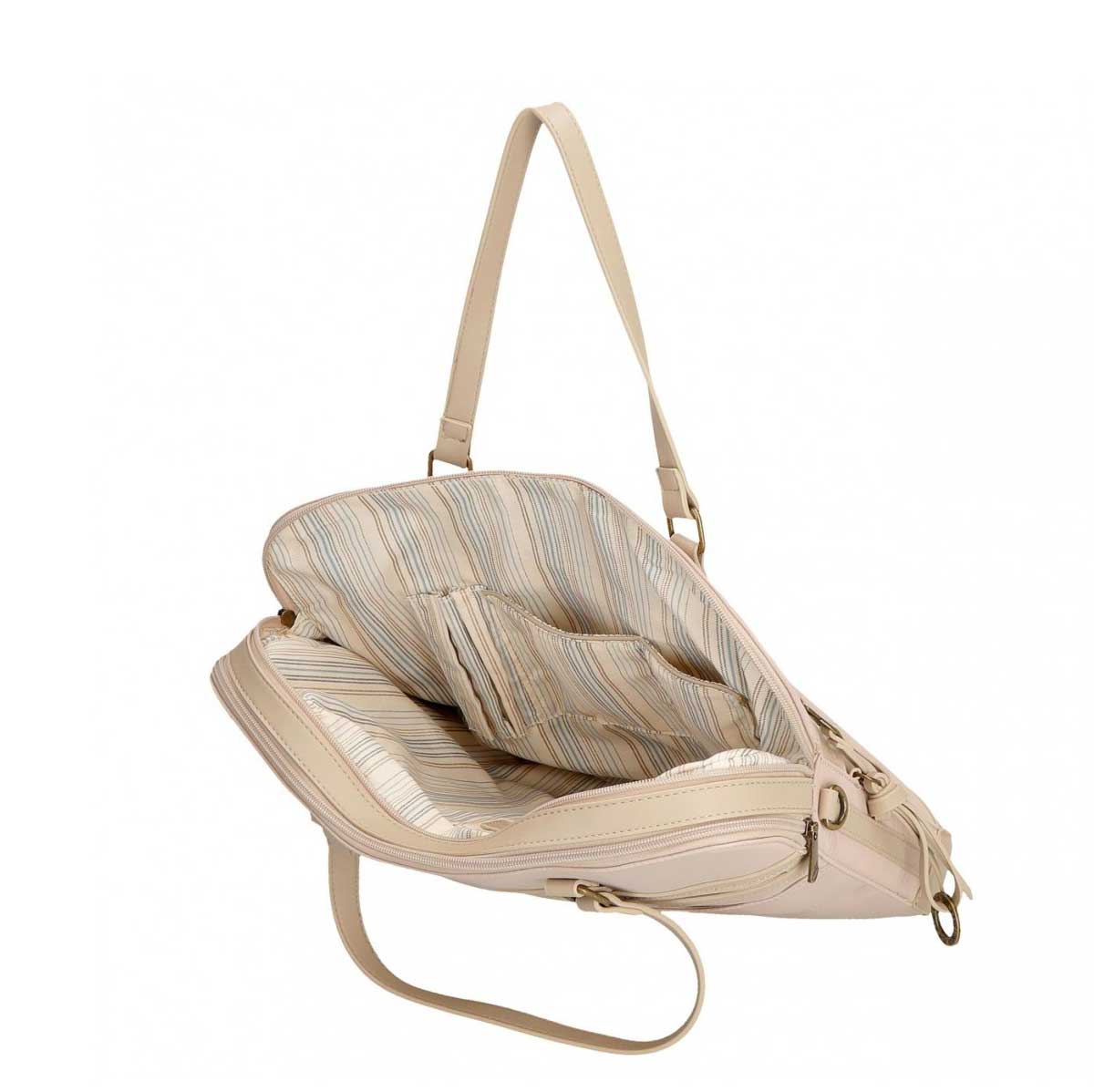 Poslovna laptop torba Pepe Jeans Morgan beige 79260 - detalj