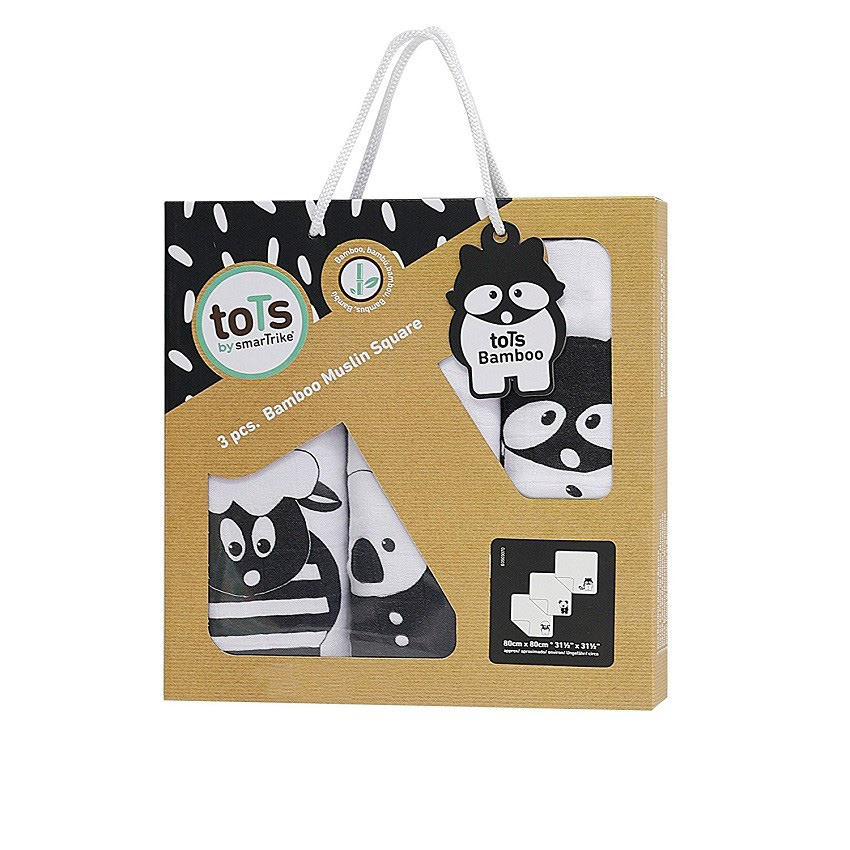 SMART TRIKE Muslin pelena 80x80cm PRIJATELJI 3kom 350121 - detalj